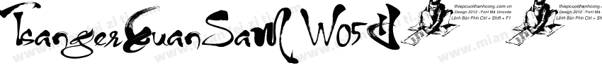 TsangerXuanSaM W05字体转换
